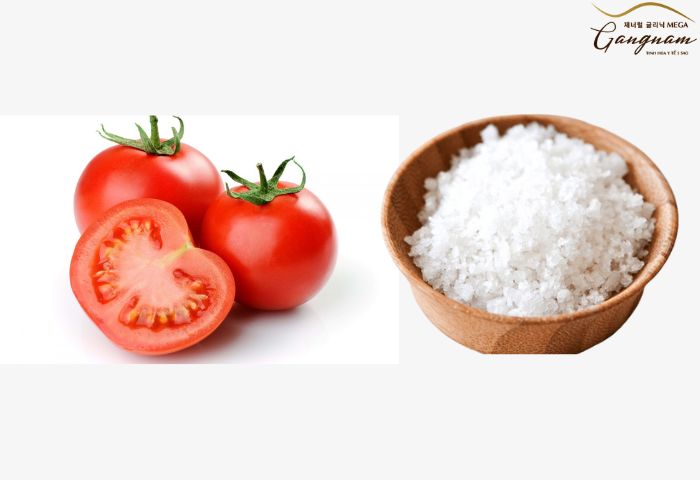 Trị nám tàn nhang bằng cà chua và muối