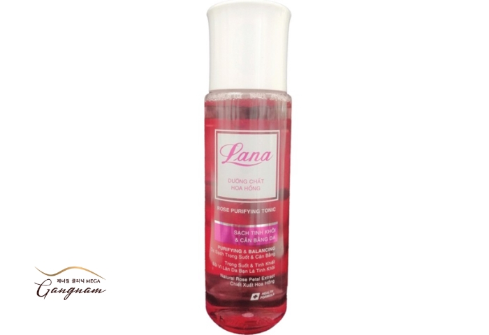 Tác dụng của nước hoa hồng Lana và một số phản ứng thường gặp khi sử dụng